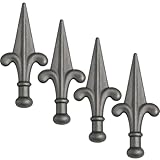 shivler Zaunspitzen Metallspitze Zierspitzen Zaundekoration Zierelement verschiedene Muster (135x65mm - 13.059/4 Stück)