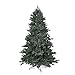 Produktbild RS Trade 1418 PE Spritzguss Weihnachtsbaum künstlich 120 cm (Ø ca. 86 cm) mit ca. 1265 Spitzen, schwer entflammbarer Tannenbaum mit Schnellaufbau Klappsysem, inkl. Metall Christbaum Ständer