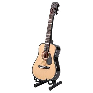 Yisentno Mini Guitare modèle Miniature d’instruments de Musique en Bois avec Support à Collectionner(16cm) - Les Beatles, Paul McCartney, John Lennon, RIngo Starr, George Harrison Yisentno Mini Guitare modèle Miniature d'instruments de Musique en Bois avec Support à Collectionner(16cm) – Image 4