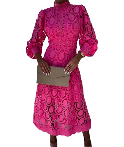 SOMTHRON Women's Sexy Lace Embroidered Eyelet Dress...