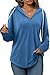 Womens Fall Fashion 2025 Lightweight Sweatshirts Plus Size Tops Vacation Outfits Light Blue XL