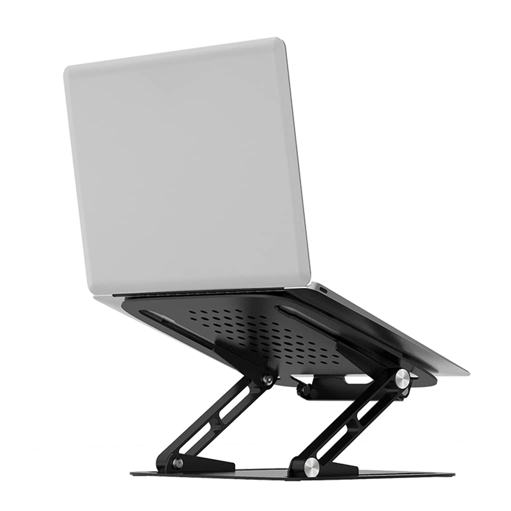 Supporto pieghevole in lega di alluminio Supporto per pad di raffreddamento Staffa da tavolo Raffreddamento regolabile per notebook Laptop verticale Supporto per scrivania Ergonomico in