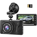 Vikyfly ドライブレコーダー ドラレコ 1080PフルHD HDR/WDR技術搭載 300万画素カメラ 170度広角視野 32GBカード付き LED信号機対策 4層光学レンズ エコ省電力 IPS液晶大画面3.0インチ 自動録画機能 Gセンサー搭載 ワンプッシュ記録 上書き録画 駐車監視 動体検知 ループ録画 エンジン連動 日本語説明書（黒）