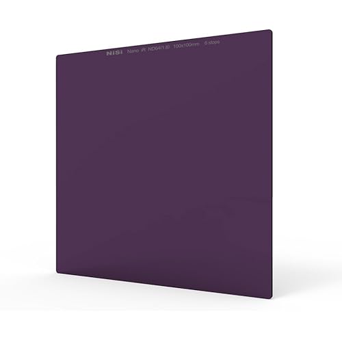 NiSi ND64 100x100mm Nano IR ND | 6-Stop 100mm Neutral Density Lens Filter | Long-Exposure and Landscape Photography