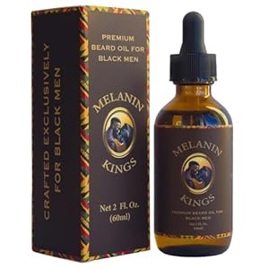 Melanin Kings Beard Oil for Black Men – Specialized formula for Black Men – With ancient African Ingredients – 100% Natural Ingredients – 2fl. Oz. – Kenyan Sandalwood Scent