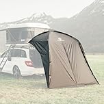 NATURBUMMLER Rear Tent Car [UV50+ & Waterproof] Tailgate Tent for SUV, Van & Estate - Car Tent with Suction Cups & Zip Door (2 m Standing Height) - Ideal for Camping & Travel (Green)