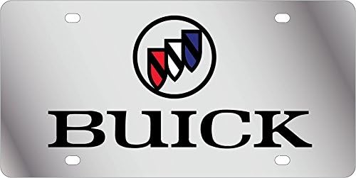 Dual Logo License Plate for Buick (Chrome)