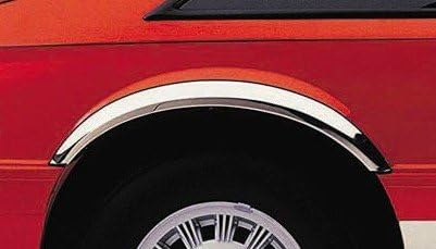 QMI 480702 -Fender Trim Compatible with Mercury Grand Marquis and Ford Crown Victoria (Half Arch) Mirror Polished Stainless Steel Wide Width Set Of 4