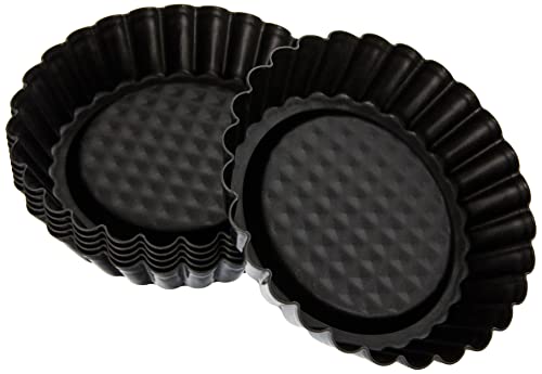 Zenker Non-Stick Carbon Steel Mini Tart Pans, 4-Inch Diameter, Set Of 6 #TOP1