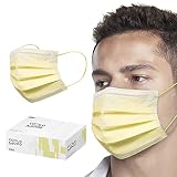 CSD Colo Mood Disposable Face Mask, 3 Ply Filter Protection with Colored Elastic Earloop, Breathable
