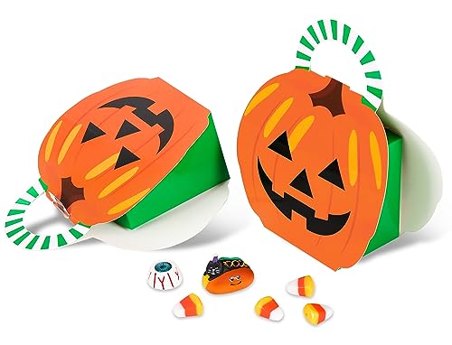 Whaline 36Pcs Halloween Pumpkin Box Fall Pumpkin Shaped Candy Box