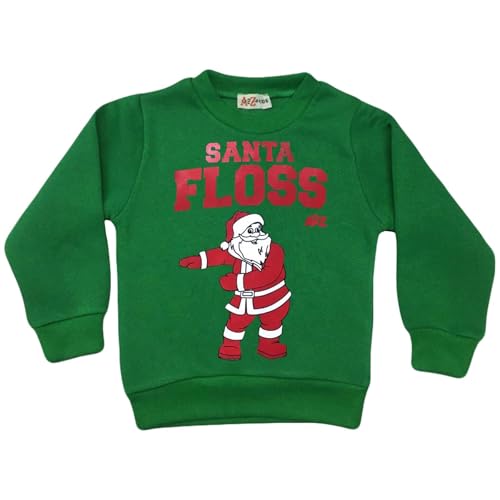 Pull pullover Noël vert enfant 9-10 ans, le cadeau idéal pour filles et garçons - 5