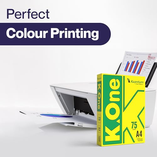Image of K-One A4 Copier Paper, 75 GSM, 500 Sheets per Ream (Pack Of 8)