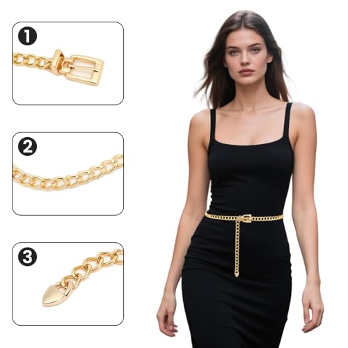 YBO Waist Chain Belt Sun Moon Women Chain Belt Dress Body Belly Chain Metal Chain2
