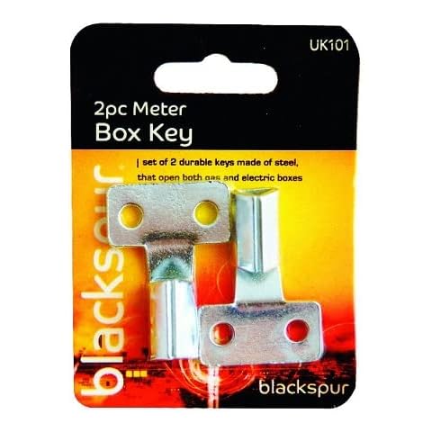 2 Piece Steel Meter Box Key (Pack of 1) Cover