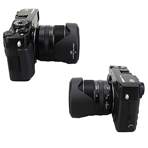 Image of JJC Lens Hood for Fujifilm XF 18-55mm F2.8-4 R LM OIS & XF 14mm F2.8 R Lens | Bayonet, Reversible, Allows to Attach 58mm Filter & Lens Cap, No Vignetting
