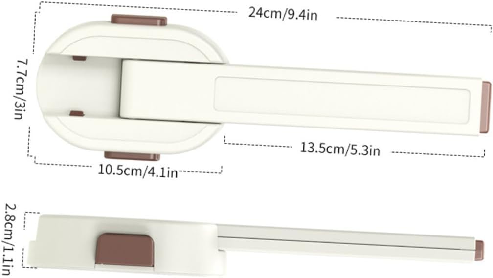ORFOFE Baby Toilet Lock for Children and Pets Universal Bathroom Safety Lid Lock Sturdy Plastic Design Prevents Accidental Opening Suitable for Toilet Types