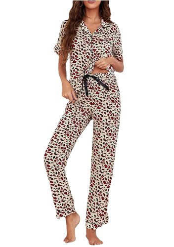 Ensemble homewear boutonné haut de gamme - Pyjama manches courtes coupe tailleur