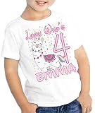 Girls Personalized Birthday T Shirt Unicorn Llama Hearts Name Age Look Whos Kids Youth Tee Custom Cu