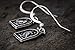 Sterling Silver Raven and Triple Moon Earrings - Small - Handmade, Solid .925
