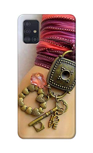 Image of Girl Hand with Keychain Hard Back Case Cover for Samsung Galaxy M31S Back Cover -(J5) VNS2228