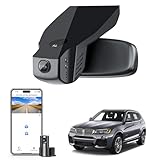 Front 4K & Rear 1080p Dash Cam for BMW X3 F25 Gen2 2013 2014 2015 2016 2017(Model B), sDrive28i xDrive28i xDrive28d xDrive35i, OEM Style, 2160P UHD Video, WiFi & APP, 128GB Card