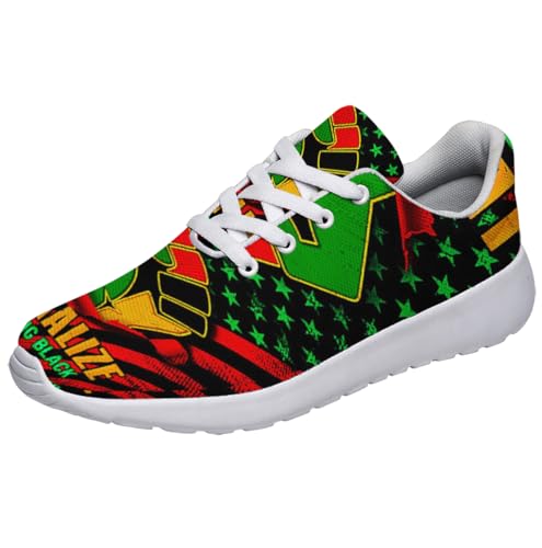 Sonzj-II Juneteenth Shoes for Women Men Walking Running Athletic Lightweight Shoes Comfortable Tennis Sports Sneakers2