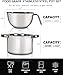 Marsheepy Double Boiler Pot Set,2000ML/1.8QT Mixing Bowl for Chocolate Melting, 2800ML/ 2.54QT 304 Stainless Steel Pot With Silicone Spatula for Melting Chocolate, Candy, Candle, Soap, Wax