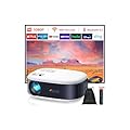 Projector with WiFi and Bluetooth, 1080P Full HD Portable Projector, 4K Supported Outdoor Projector, Lag-free 5G WIFI 6, Compatible with iPhone, Android, PC, TV Stick, PS5, Xbox