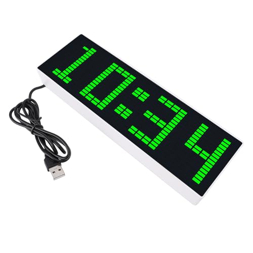 Luz de ritmo controlada por voz reloj electrónico ambiente dormitorio 384 LED 3