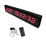 AZOOU 1.8" 10 Digits LED Days Countdown Timer Count up to 10000 Days Digital Countdown Clock with Ir
