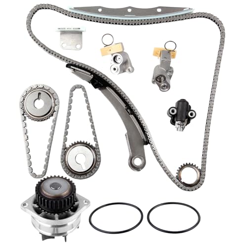 ECCPP Timing Chain Kit fits for NISSAN Maxima 3.5L V6 DOHC 24v VQ35DE 2004-2008 TS20967, w/Timing Chain Crank Sprocket Tensioner Guide Water Pump