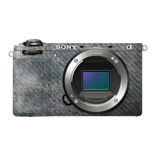 Image of Carbon Fiber Camera Skin Compatible with Sony A6700 Mirrorless Camera (2023) - Shadow Concrete - Premium 3M Vinyl Protective Wrap Decal Cover - Easy to Apply | Crafted in the USA by MightySkins