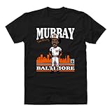 500 LEVEL Eddie Murray Shirt (Cotton, Large, Black) - Eddie Murray Toon WHT
