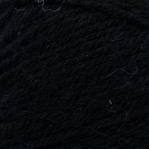 Image of Lion Brand Yarn, Wool-Ease DK Crochet & Knit Yarn, Black, 1 Pack | Classic DK Weight Wool Acrylic Blend Knit & Crochet Fiber for Warm Blankets, Light Sweaters, Fall & Winter Hats