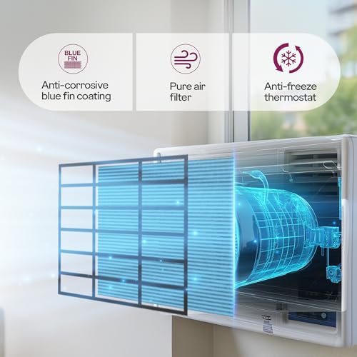 Image of Godrej 1.5 Ton 5 Star, Turbo Mode, Smart Diagnosis, Pure Air Filter, Anti-Freeze Thermostat, Anti Corrosive Blue Fin Coating, Inverter Window AC (Copper, AC 1.5T WIC 18UTC5 WWA, White)