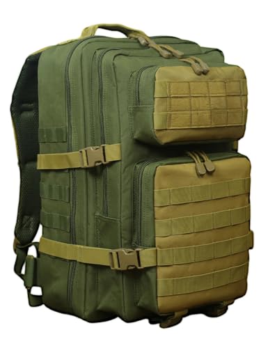 MOUNTAINGATE 40L Military Tactical Backpack for Men and Women Molle Army 3 Day Assault Pack Survival Molle Back Pack with Laptop Compartment
