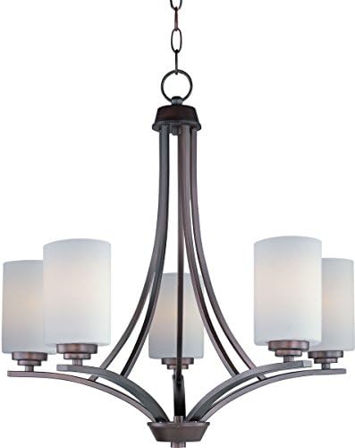Maxim Deven - 5 Light Chandelier in Modern Style-23 Inches Tall and 24 Inches Wide-Oil Rubbed Bronze Finish -Traditional in