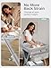 Baby Changing Table, Auto Warmer Portable Folding Changing Table with Wheels, Waterproof Diaper Changing Station with 2 Drawers, Adjustable Height, Baby Changing Station for Infant, Newborn