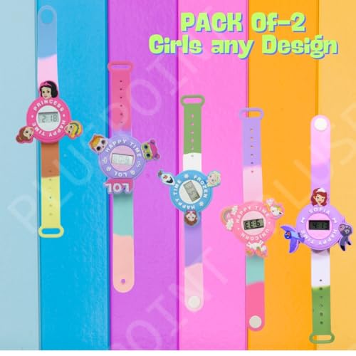 Image of PLUSPOINT Kids Wrist Band for Boys and Girls Slap Band Cute Cartoon Bracelet