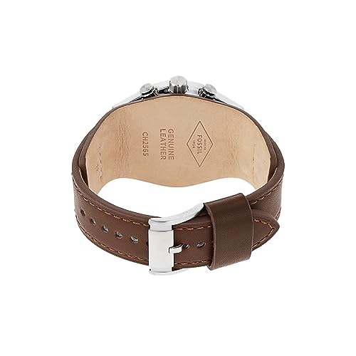 Fossil Coachman Men's Watch with Genuine Leather Bracelet Cuff - Image 4