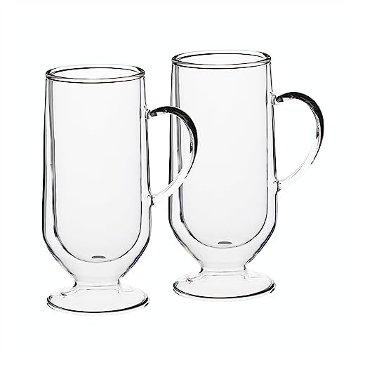 La Cafetière - Juego De 2 Tazas De Café Irlandés, Tamaño Grande, Doble Pared