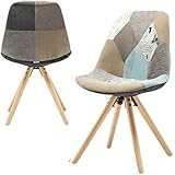 Material: el área del asiento de la silla de comedor hecha de lino, el marco de madera maciza de alta calidad ofrece más estabilidad y durabilidad.