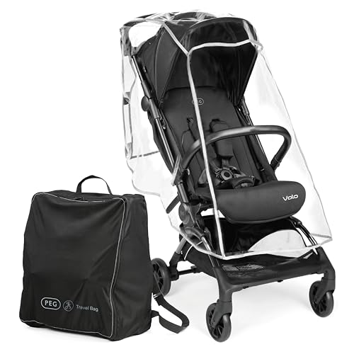 PEG Passeggino Leggero Volo con Parapioggia, per Aereo, Compatto, Omologato