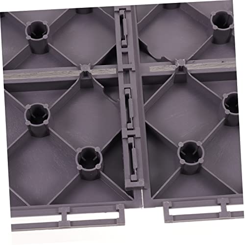 Baldosas entrelazadas de plástico Artibetter para terraza exterior pack de 4 unidades 5