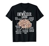 Lustiges Entwickler Gehirn Geschenk für Softwareentwickler T-Shirt