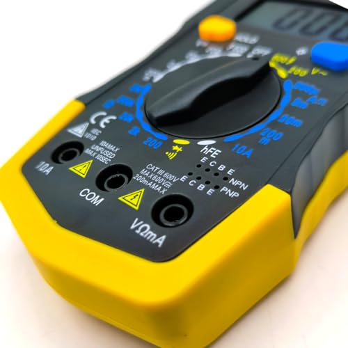 Multímetro Digital 10A C/Capacímetro Beep e Portátil profissional anti-queima automático