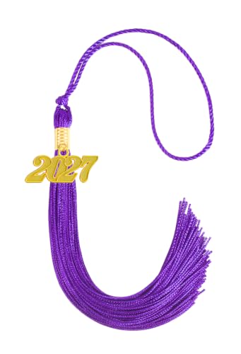 Image of 2027 Tassel Graduation,Purple Tassel 2027 for Grad Cap and Graduation Ceremony Accessory Decoration