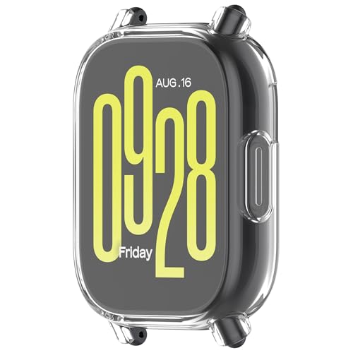 Adequado para Redmi Watch 5 Active Capa para mulheres e homens, capa protetora de silicone colorida