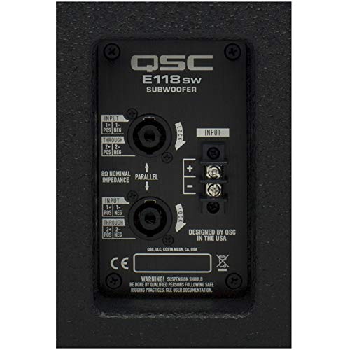 Qsc E118Swbk 18" 800 Watt Passive Subwoofer #TOP4